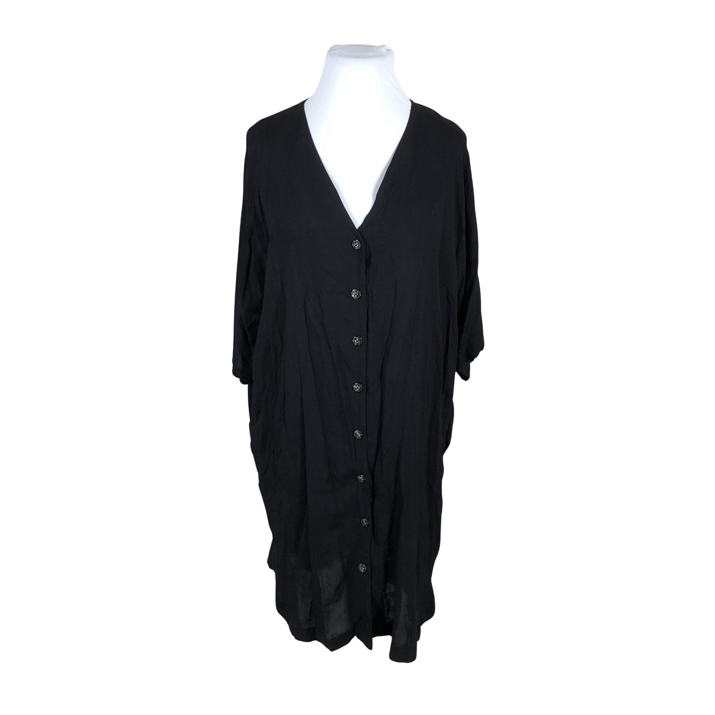 Unisex Lindex - Mitteveniv kleit, suurus 42 - Must (1)
