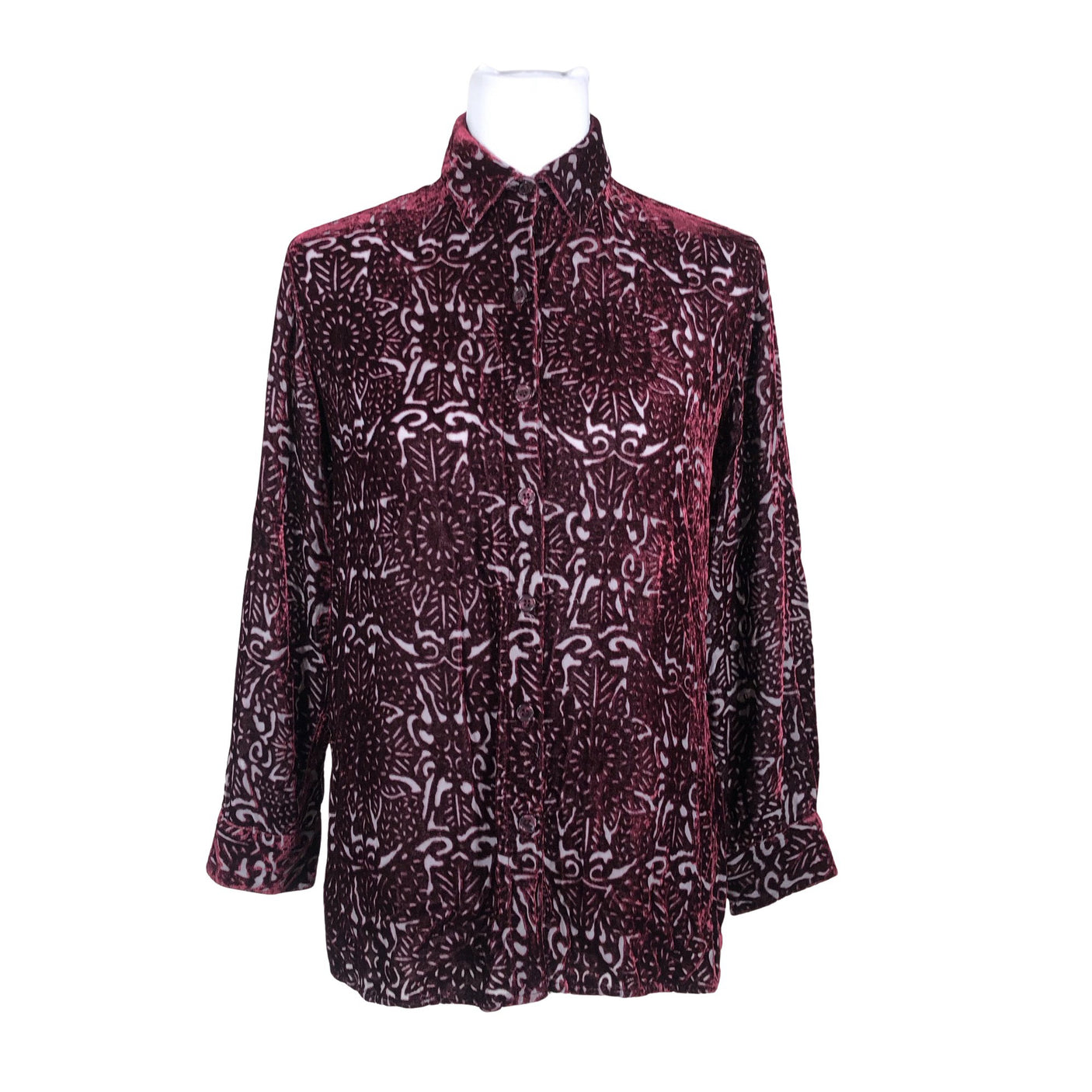 Unisex Järvi Muoti - Pluus, suurus 36 - Veinipunane (1)