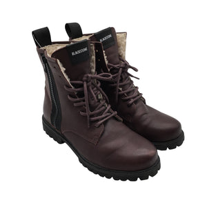 Unisex Blackstone - Nööridega saapad, suurus 38 - Veinipunane (2)