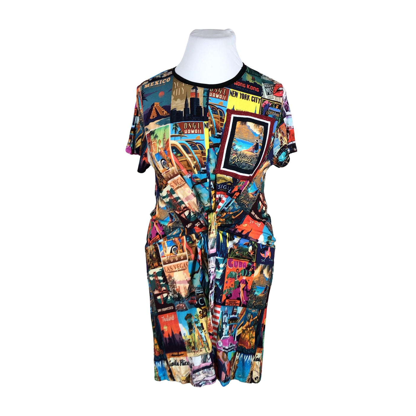 Unisex Desigual - Trikotaažist kleit, suurus 42 - Sinine (1)