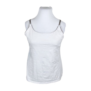 Unisex Lindex - Trikotaažist topp, suurus 48 - Valge (1)