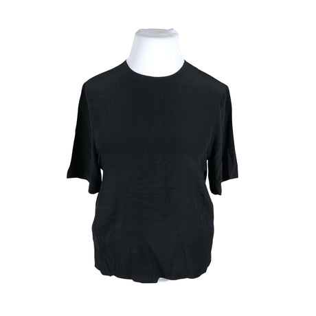 Unisex Stockmann Silk - Lühikeste käistega pluus, suurus 42 - Must ()