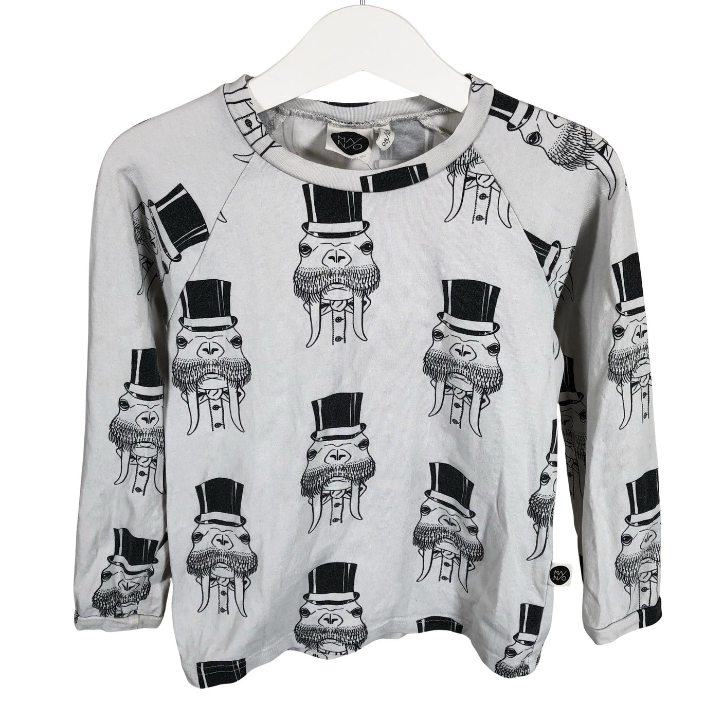 Unisex Mainio - Trikotaažist pluus, suurus 98 - 104 - Valge (1)