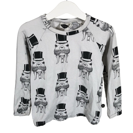 Unisex Mainio - Trikotaažist pluus, suurus 98 - 104 - Valge ()