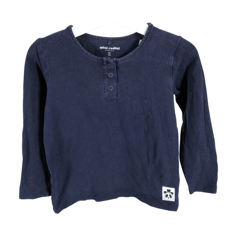 Unisex Mini Rodini - Trikotaažist pluus, suurus 104 - 110 - Sinine ()
