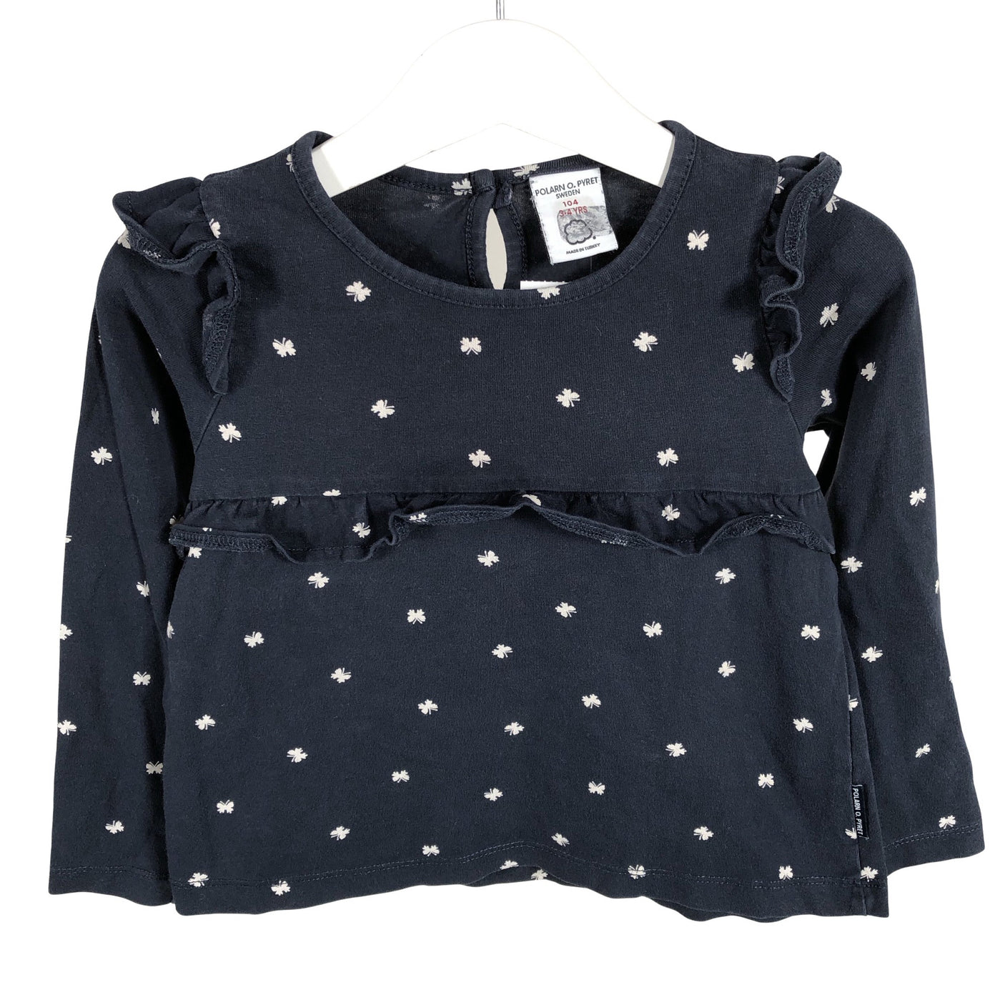Unisex Polarn O. Pyret - Trikotaažist pluus, suurus 98 - 104 - Sinine (1)