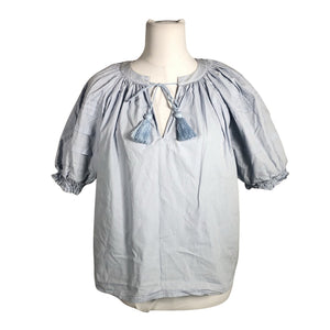 Unisex Jim Thompson - Lühikeste käistega pluus, suurus 34 - Helesinine (1)
