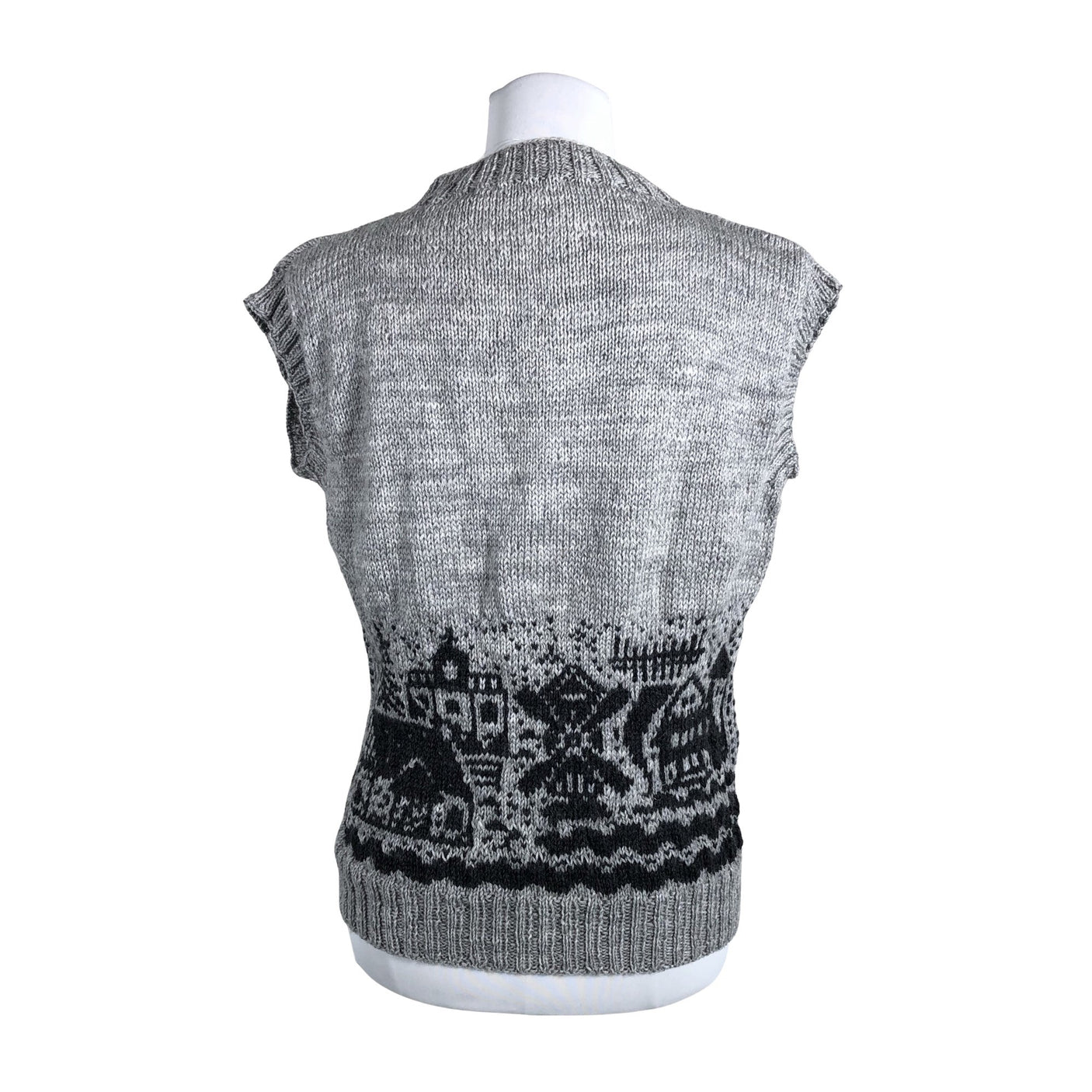 Unisex Handmade - Kootud vest, suurus 38 - Hall (2)