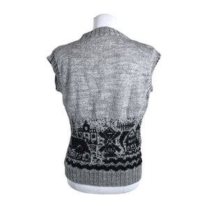 Unisex Handmade - Kootud vest, suurus 38 - Hall (2)