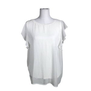 Unisex Soyaconcept - Lühikeste käistega pluus, suurus 40 - Valge (1)