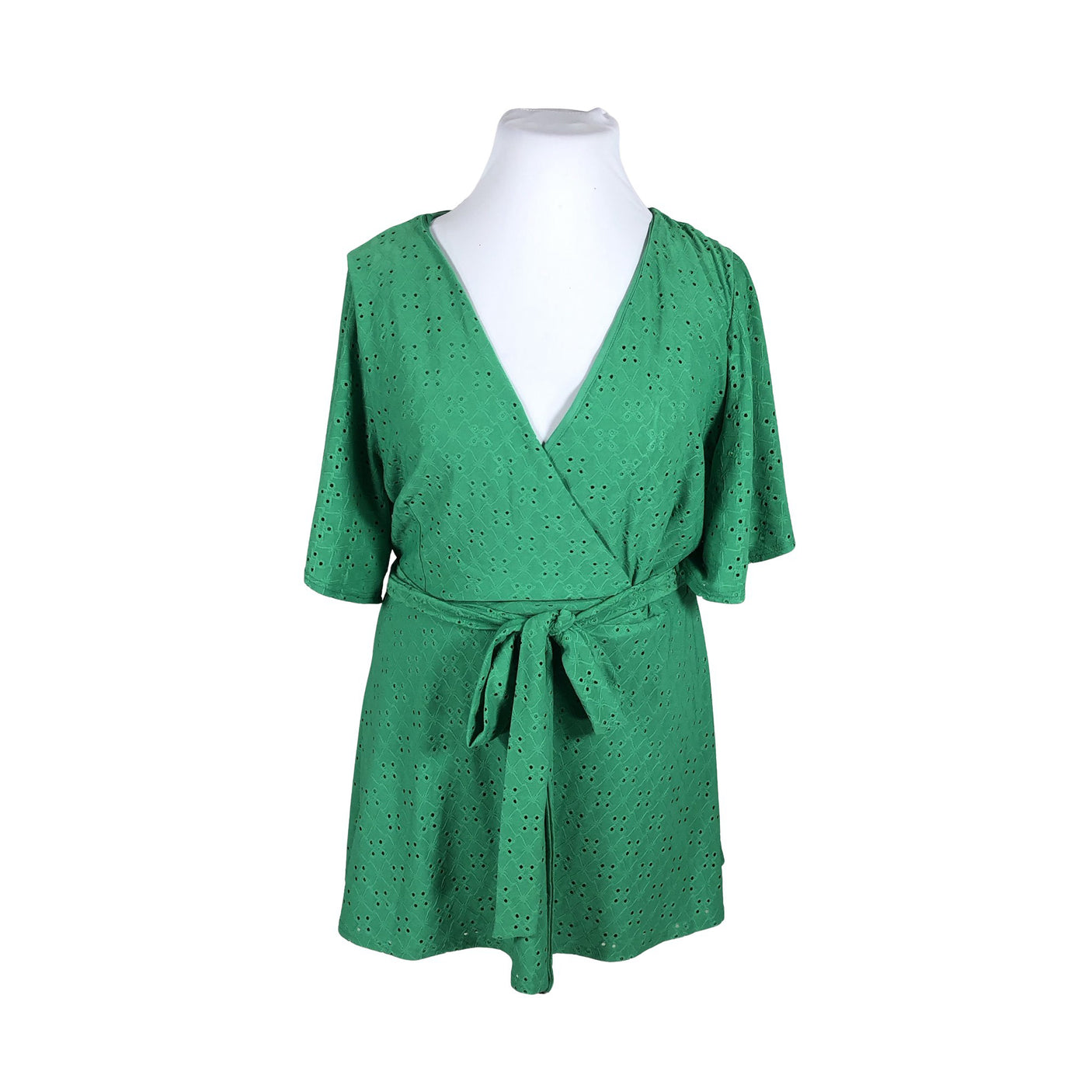 Unisex Yours - Lühikeste käistega pluus, suurus 54 - Roheline (1)
