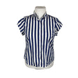 Unisex Newhouse - Lühikeste käistega pluus, suurus 42 - Sinine ()