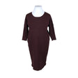 Unisex Saint Tropez - Kootud kleit, suurus 44 - Veinipunane ()