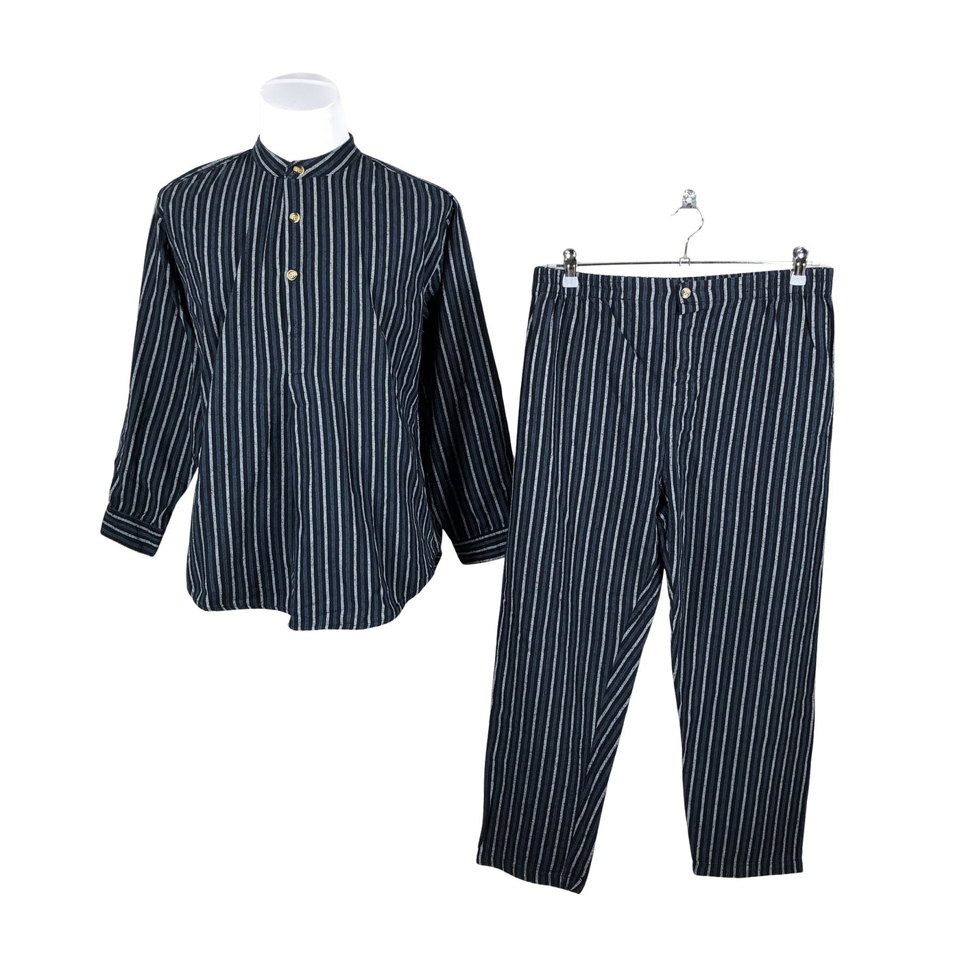 Unisex Old Times Flannel - Ööpesu, suurus XL - Sinine (1)