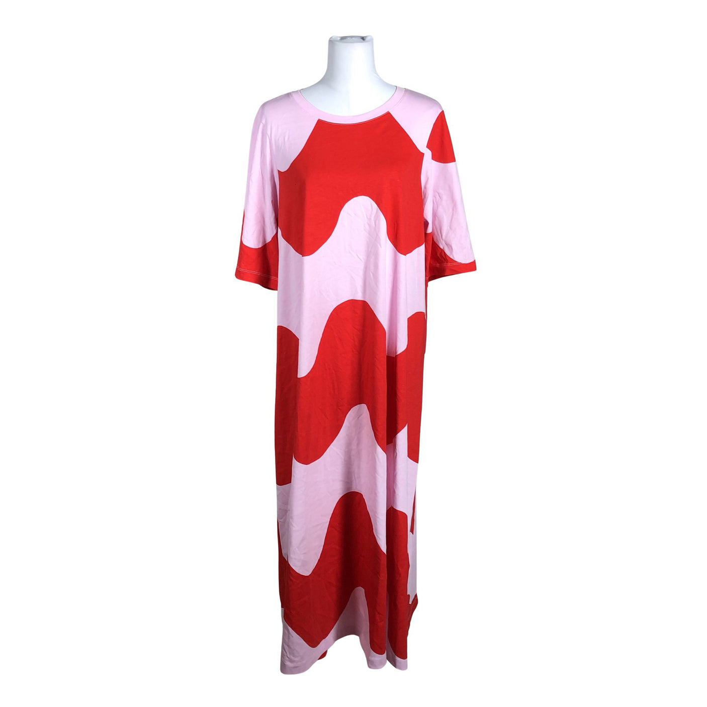 Unisex Marimekko - Trikotaažist kleit, suurus 38 - Punane (1)