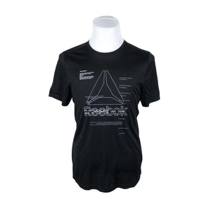 Unisex Reebok - Spordisärk, lühikesed käised, suurus L - Must (1)