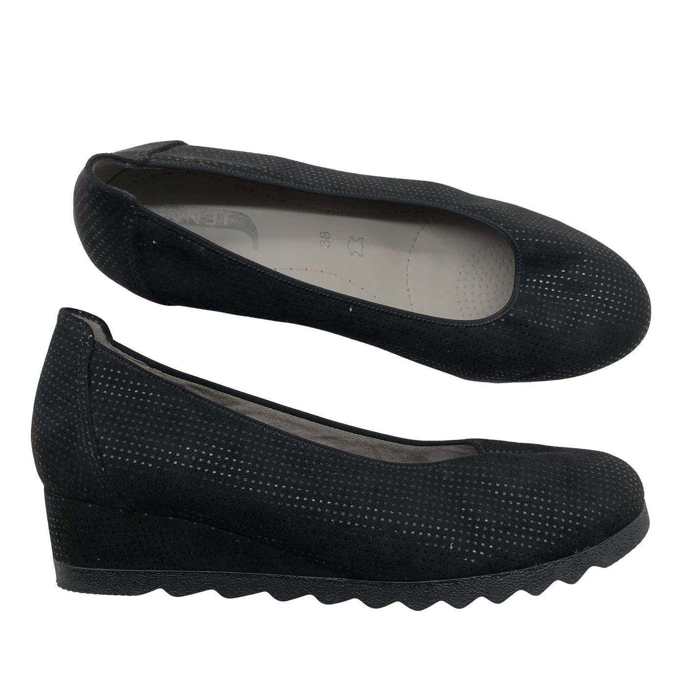 Unisex Jenny - Kiilkontsaga kingad, suurus 38 - Must (1)