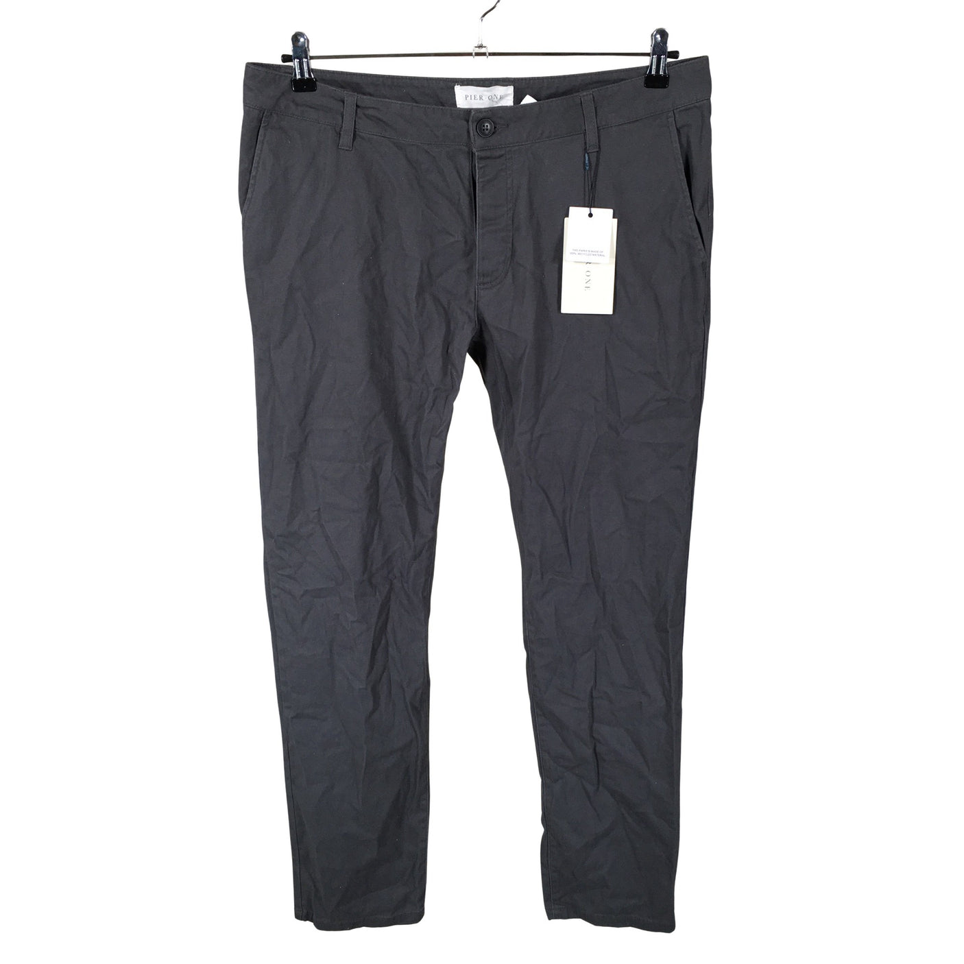 Unisex Pier One - Chino-püksid, suurus W34 - Hall (1)