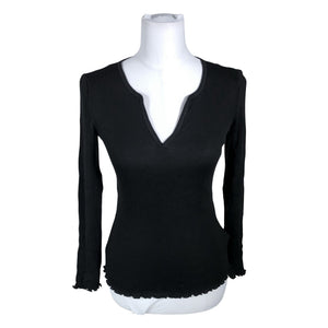 Unisex Arket - Trikotaažist pluus, suurus 38 - Must (1)