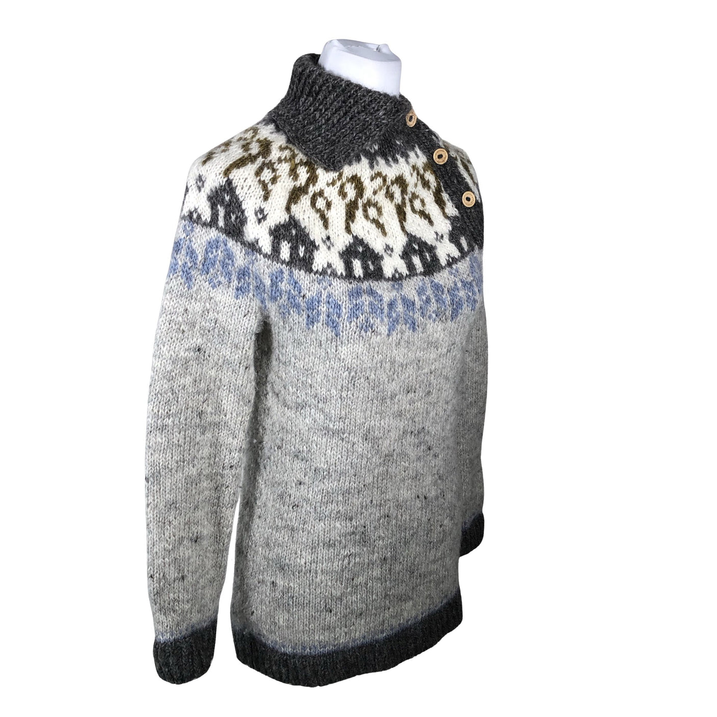 Unisex Handmade - Kootud tuunika, suurus 34 - Hall (4)