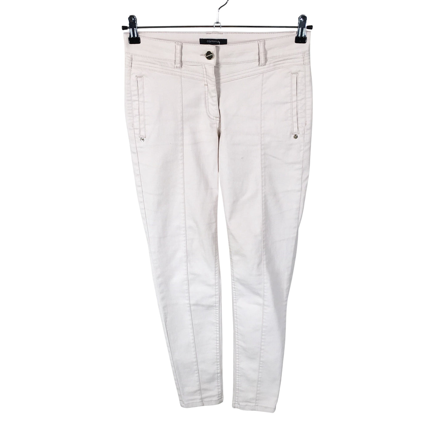 Unisex Comma - Mittevenivad püksid, suurus 36 - Beige (1)