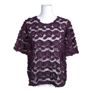 Unisex Samsoe&Samsoe - Lühikeste käistega pluus, suurus 40 - Lilla (1)