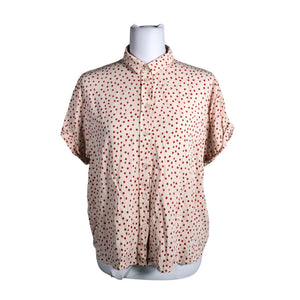 Unisex Samsoe&Samsoe - Lühikeste käistega pluus, suurus 40 - Heleroosa (1)