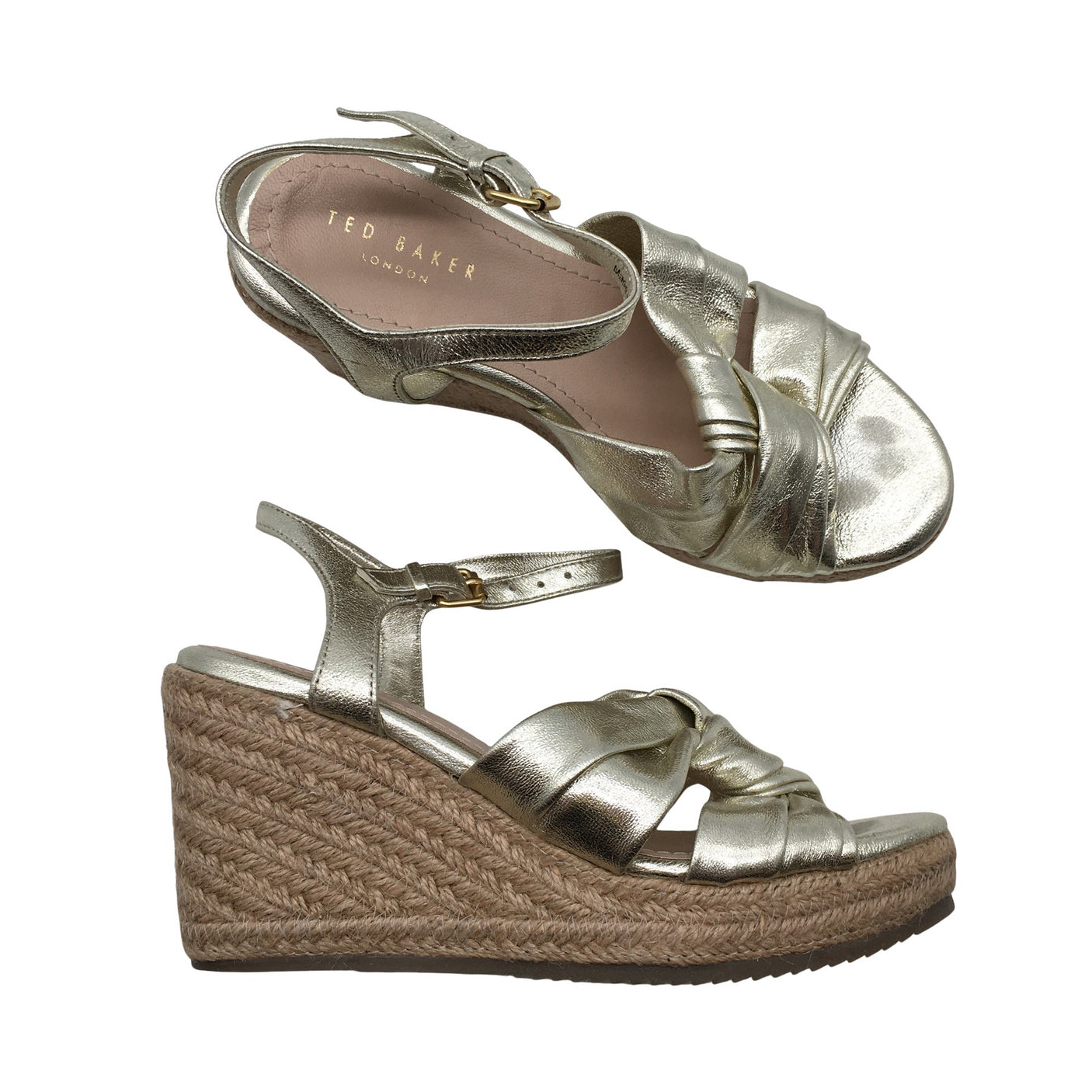 Unisex Ted Baker - Kiilkontsaga rihmikud, suurus 36 - Kuld (1)