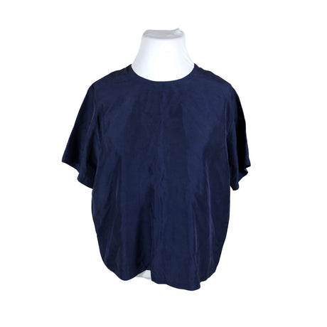 Unisex Järvi Muoti - Lühikeste käistega pluus, suurus 42 - Sinine ()