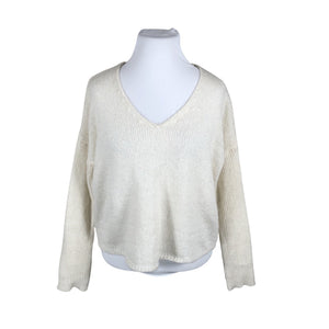 Unisex Bohemiana - Kampsun, suurus 46 - Looduslik valge (1)