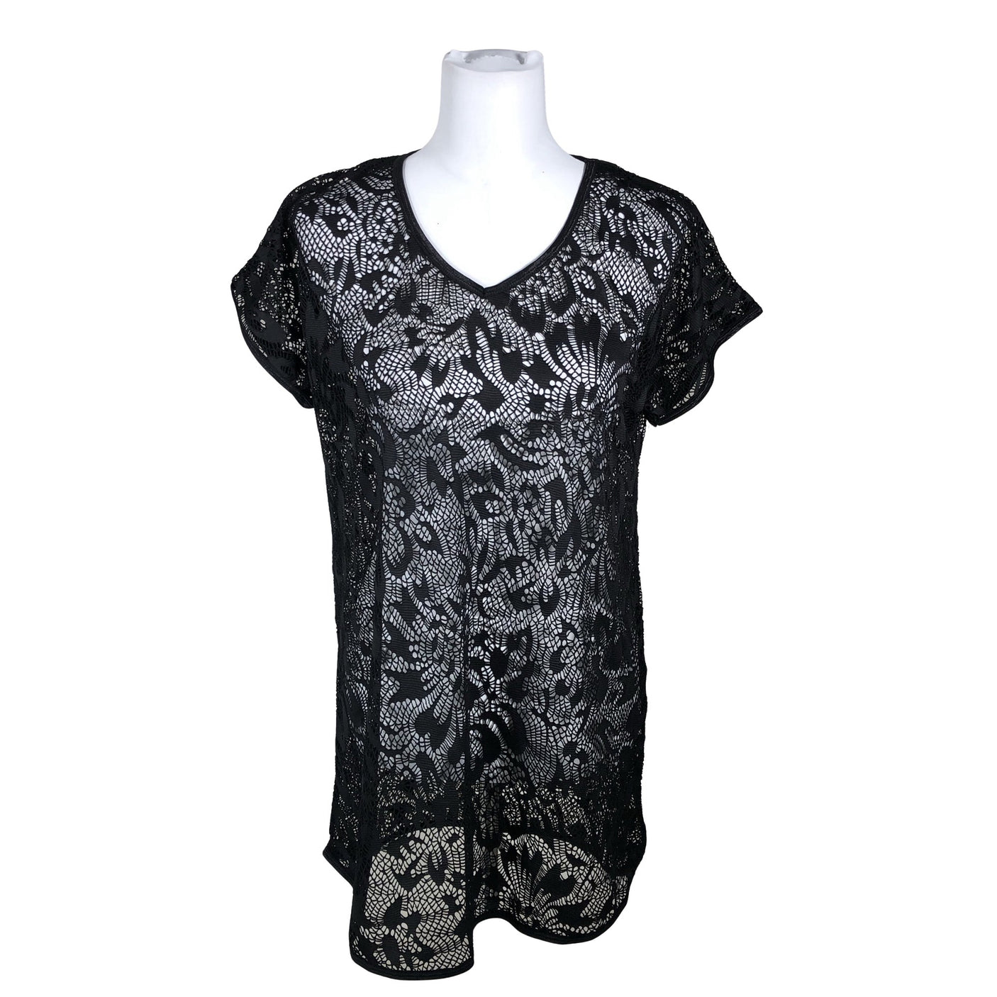 Unisex Damella - Trikotaažist tuunika, suurus 38 - Must (1)