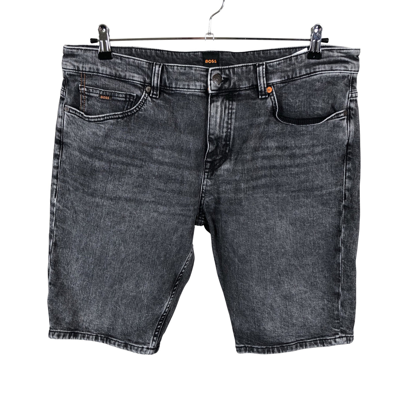 Unisex Hugo Boss - Teksast lühikesed püksid, suurus XL - Hall (1)