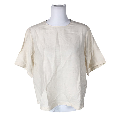 Unisex MSCH Copenhagen - Lühikeste käistega pluus, suurus 38 - Beige ()