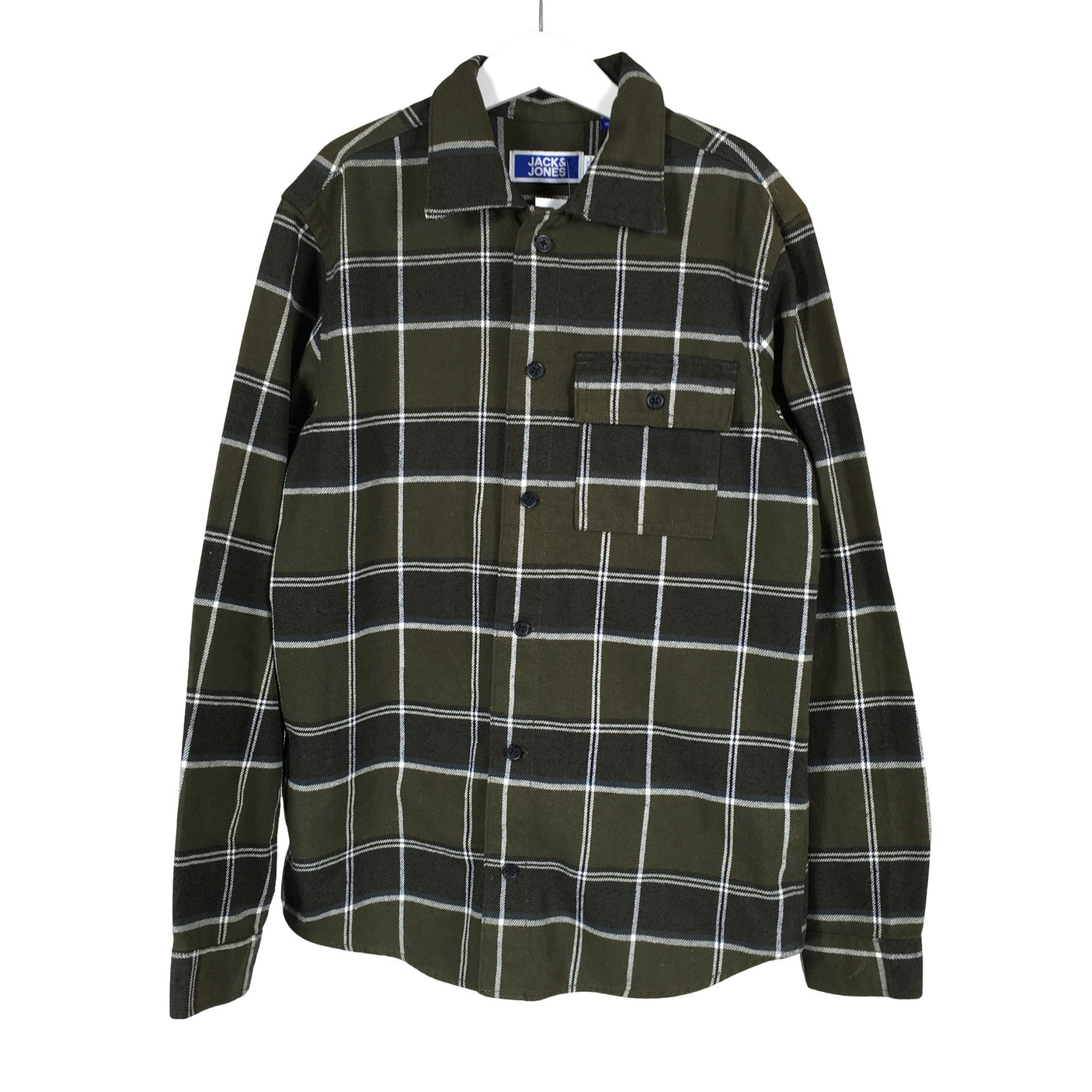 Unisex Jack & Jones - Flanellsärk, suurus 146 - 152 - Roheline (1)