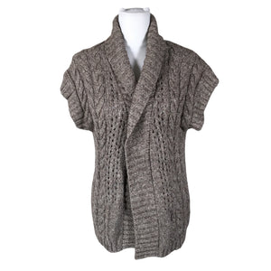 Unisex Massimo Dutti - Kootud vest, suurus 40 - Pruun (1)