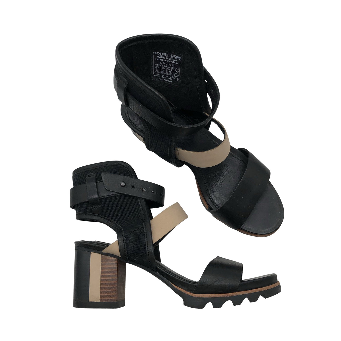 Unisex Sorel - Kontsaga rihmikud, suurus 39 - Must (1)