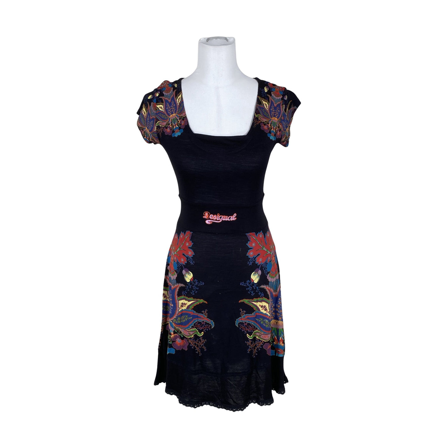 Unisex Desigual - Trikotaažist kleit, suurus 34 - Must (1)