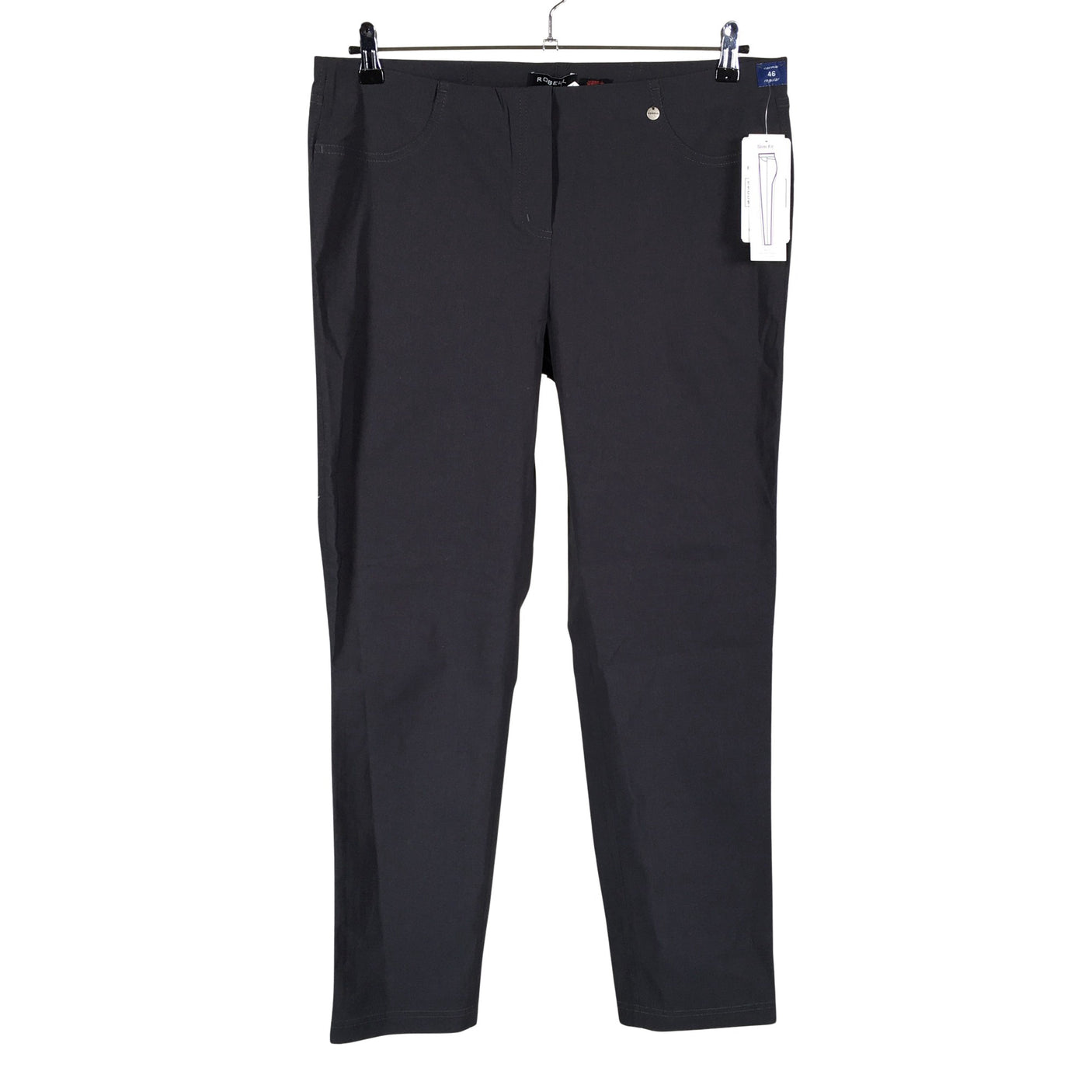 Unisex Robell - Mittevenivad püksid, suurus 46 - Hall (1)
