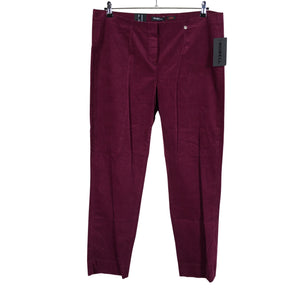 Unisex Robell - Sametpüksid, suurus 48 - Veinipunane (1)