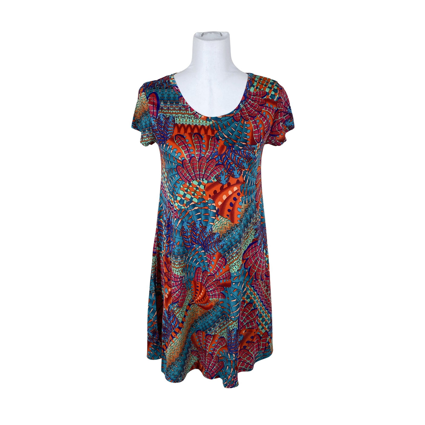 Unisex Coline - Trikotaažist kleit, suurus 36 - Türkiis (1)