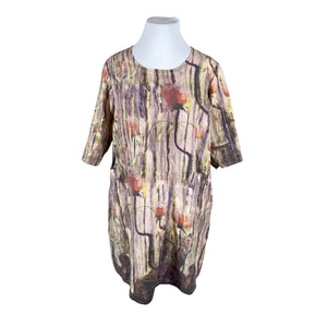 Unisex Prints on Linen - Mitteveniv kleit, suurus 48 - Heleroosa (1)