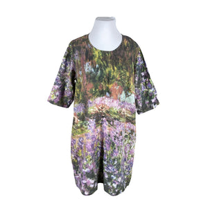 Unisex Prints on Linen - Mitteveniv kleit, suurus 48 - Roheline (1)
