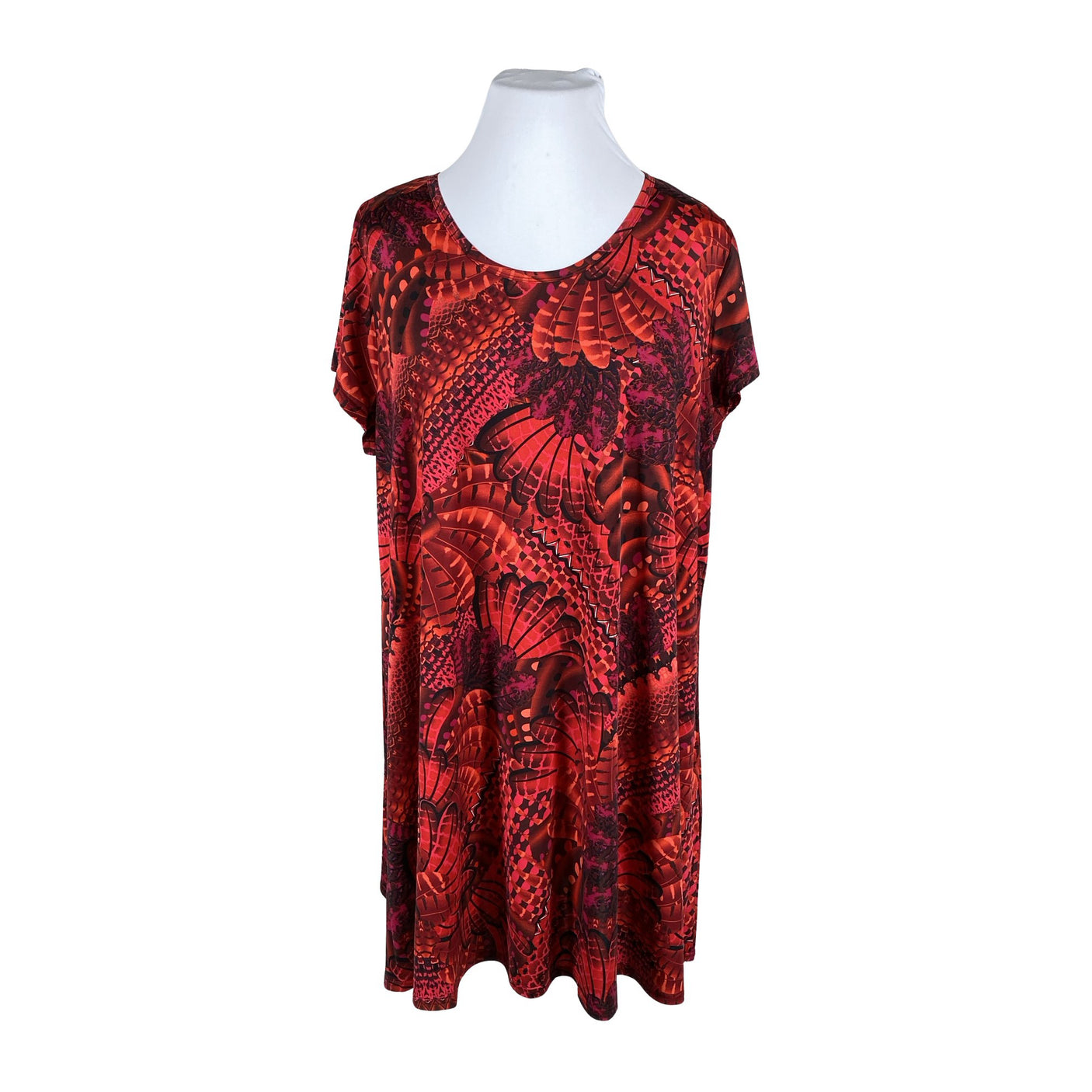 Unisex Coline - Trikotaažist kleit, suurus 46 - Punane (1)