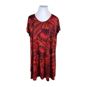 Unisex Coline - Trikotaažist kleit, suurus 46 - Punane (1)