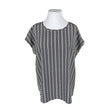 Unisex Global - Lühikeste käistega pluus, suurus 44 - Valge ()