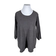 Unisex Zizzi - Kootud tuunika, suurus 50 - Hall ()