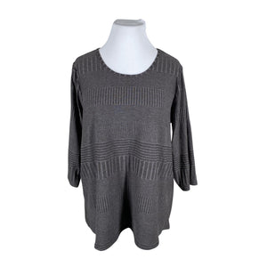 Unisex Zizzi - Kootud tuunika, suurus 50 - Hall (1)