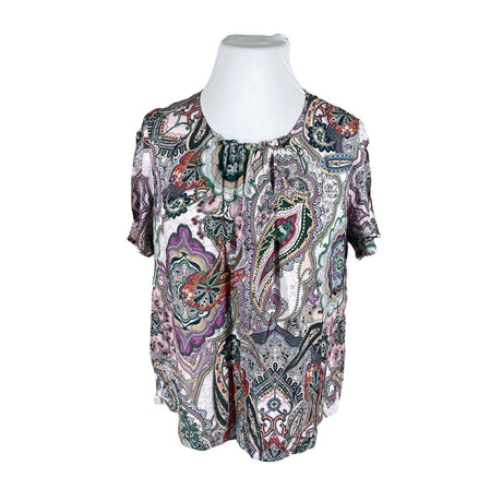 Unisex Gerry Weber - Lühikeste käistega pluus, suurus 46 - Lilla ()