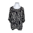 Unisex Kaffe - Lühikeste käistega pluus, suurus 52 - Must ()