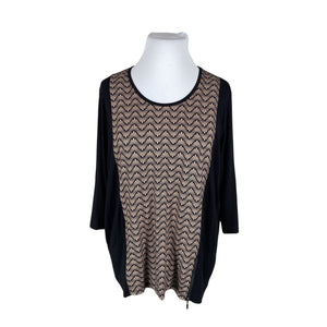 Unisex Choise - Trikotaažist pluus, suurus 48 - Must (1)